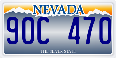 NV license plate 90C470