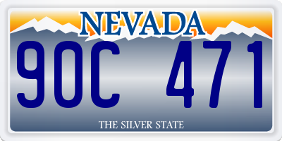 NV license plate 90C471