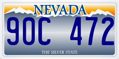 NV license plate 90C472