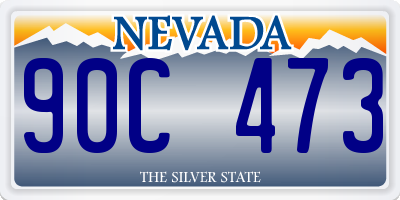 NV license plate 90C473