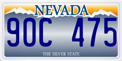NV license plate 90C475