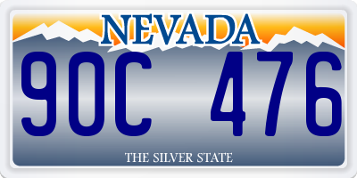 NV license plate 90C476