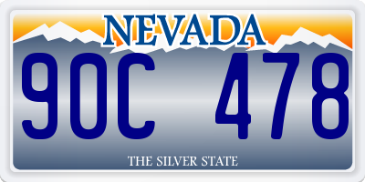 NV license plate 90C478