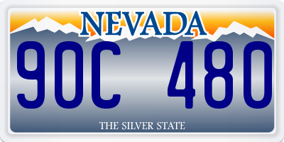 NV license plate 90C480