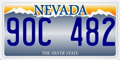 NV license plate 90C482
