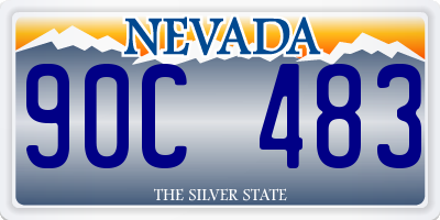 NV license plate 90C483