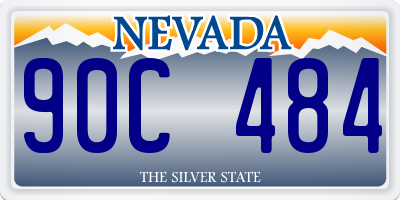 NV license plate 90C484