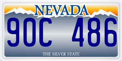 NV license plate 90C486