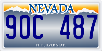 NV license plate 90C487