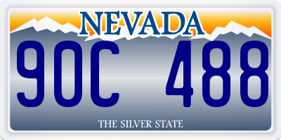NV license plate 90C488