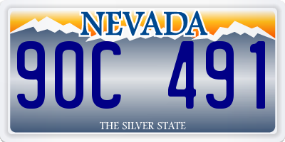 NV license plate 90C491