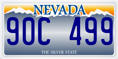 NV license plate 90C499