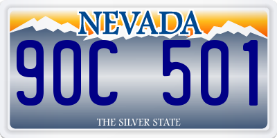NV license plate 90C501