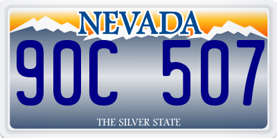 NV license plate 90C507