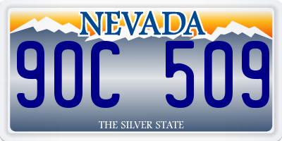 NV license plate 90C509