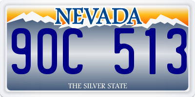 NV license plate 90C513