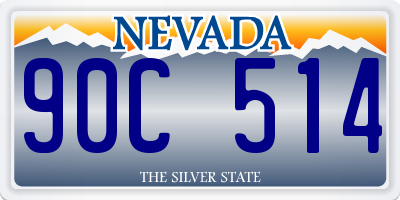 NV license plate 90C514