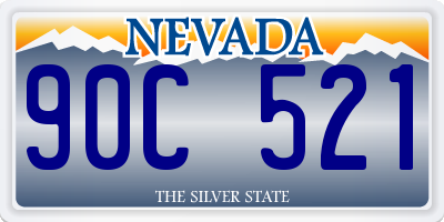 NV license plate 90C521