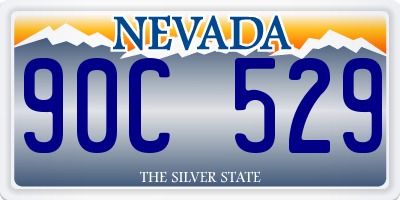 NV license plate 90C529