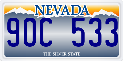 NV license plate 90C533