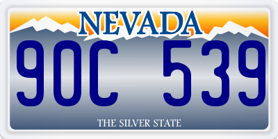 NV license plate 90C539