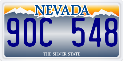 NV license plate 90C548