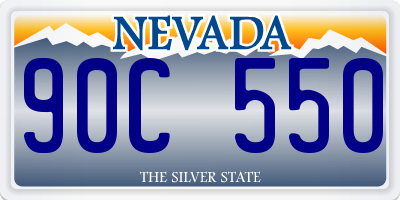 NV license plate 90C550