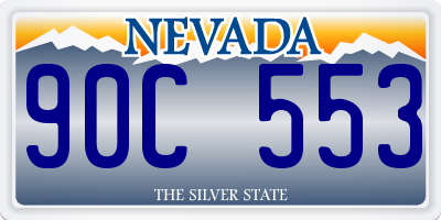 NV license plate 90C553