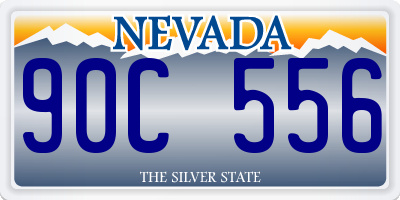 NV license plate 90C556