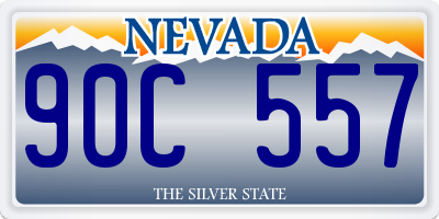 NV license plate 90C557
