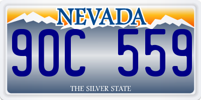 NV license plate 90C559