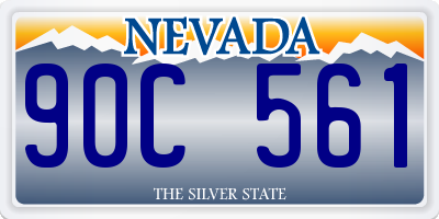 NV license plate 90C561