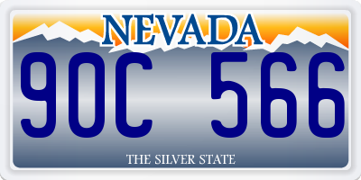 NV license plate 90C566