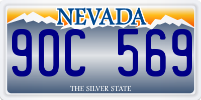 NV license plate 90C569