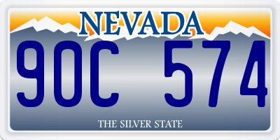 NV license plate 90C574