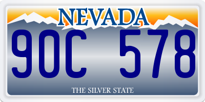 NV license plate 90C578