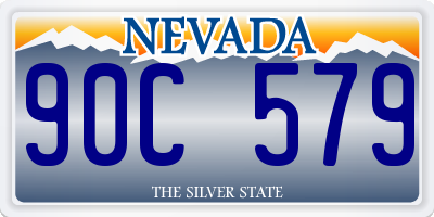 NV license plate 90C579