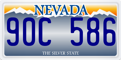 NV license plate 90C586