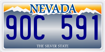 NV license plate 90C591