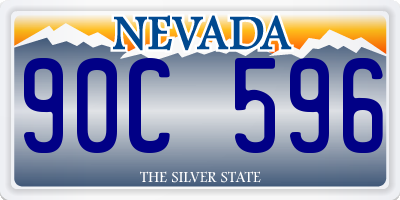 NV license plate 90C596