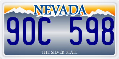NV license plate 90C598