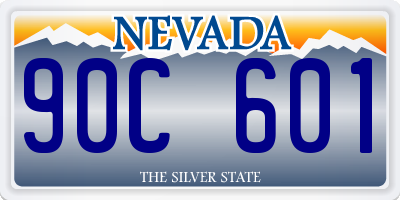 NV license plate 90C601