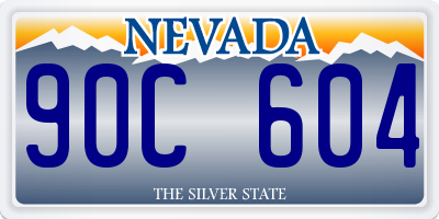 NV license plate 90C604