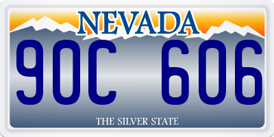 NV license plate 90C606