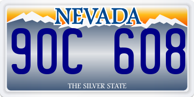 NV license plate 90C608