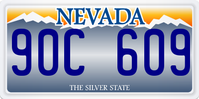 NV license plate 90C609