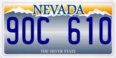 NV license plate 90C610