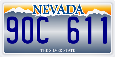 NV license plate 90C611