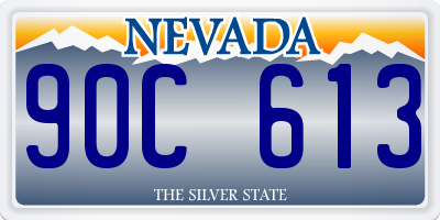 NV license plate 90C613