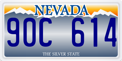 NV license plate 90C614